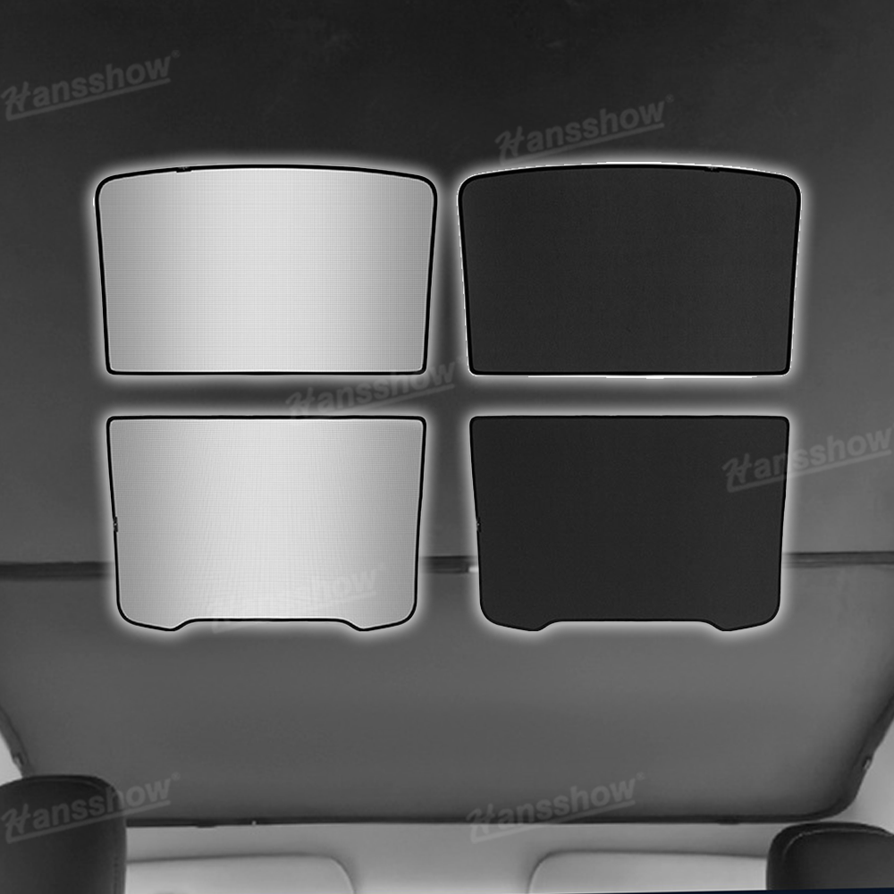 Model Y Juniper Glass Roof Sunshade front view