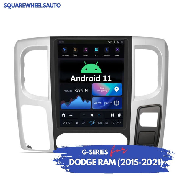 Dodge Ram (2013-2019) Unidad principal Android 11 (Serie G) 8GB 128/256