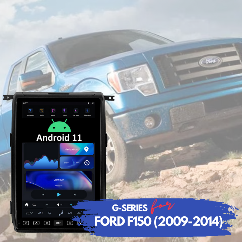 Ford F150 (2009-2014) Unidad principal Android 11 (SquareWheels Serie G)
