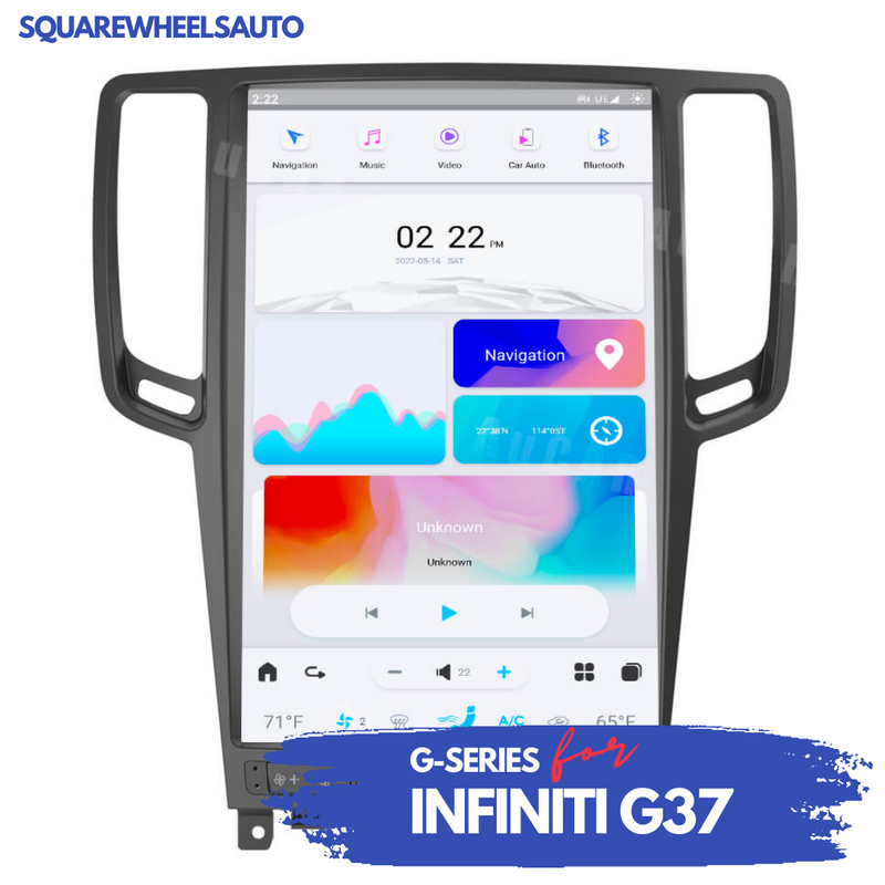 G-Series Tesla Style Screen, Android 11 for Infiniti G37 (& Q60)