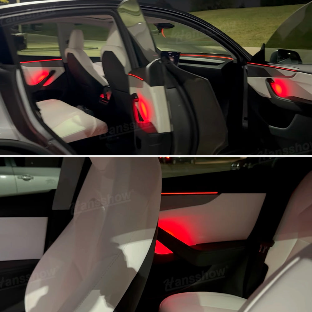 Model Y Ambient Lighting Door Handle Bowl Lights illuminated