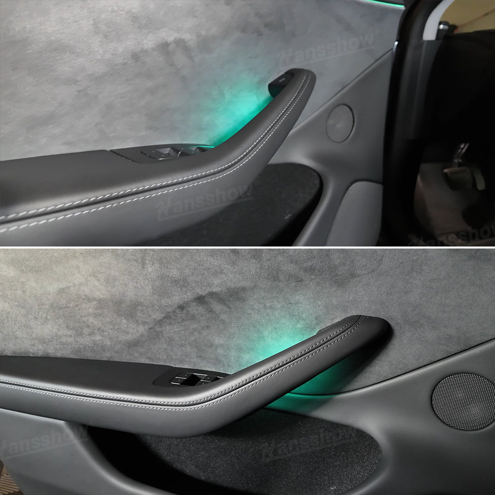 Model Y Juniper Ambient Lighting Door Handle Bowl Lights close-up