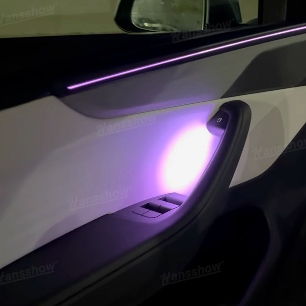 Model Y Ambient Lighting Door Handle Bowl Lights in Juniper trim
