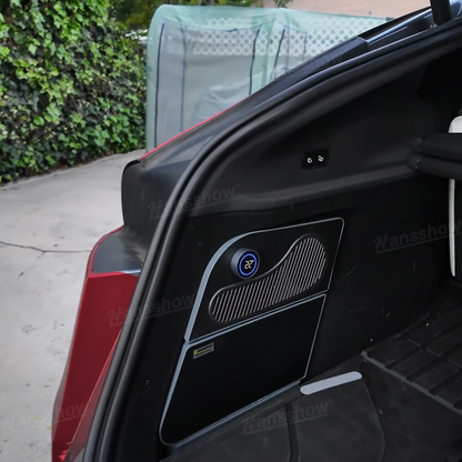 Model Y Juniper Built-in Refrigerator Rear Trunk Side Pocket Fridge - lifestyle shot