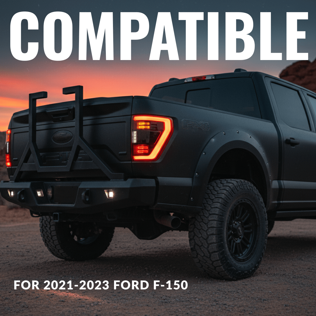 Ford F150 21-23 Tail Lights Fit Low Trim Car