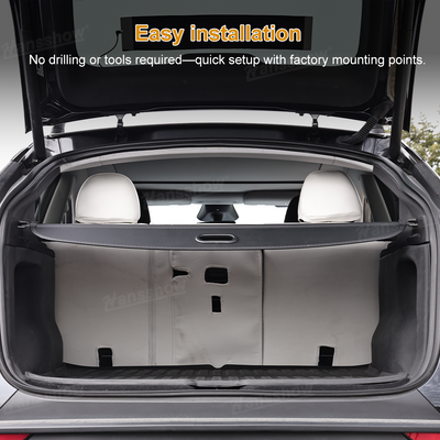 Model Y Juniper Trunk Retractable Cargo Privacy Cover Shielding Shade - interior fit