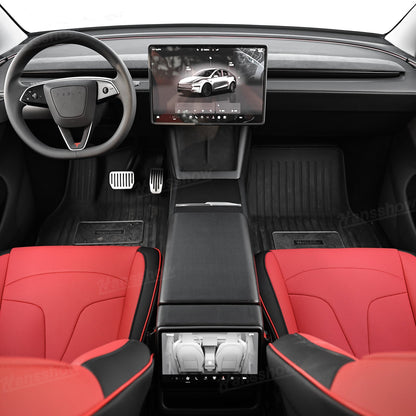 Model Y Juniper Real Carbon Fiber Cover Interior Set accessory overview