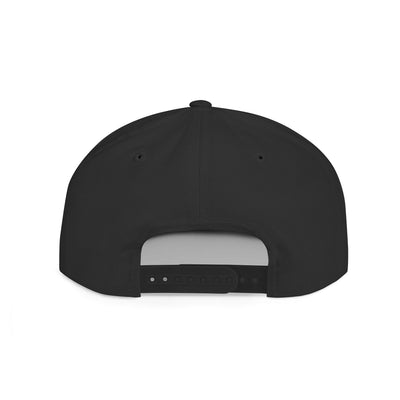 Stylish Flat Bill Snapback Hat worn by model at music festival