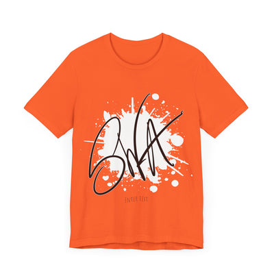 SWA Signature Splash Tee in dark grey color on mannequin