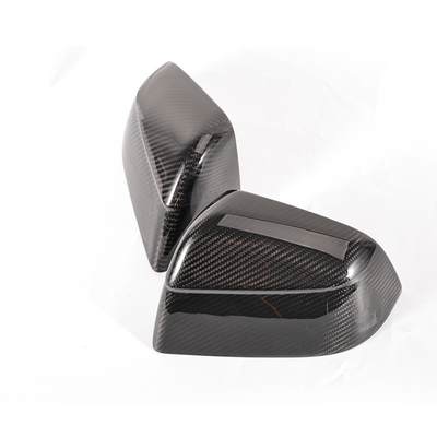 Model Y Juniper Side Mirror Real Carbon Fiber Overlay Covers - installation process
