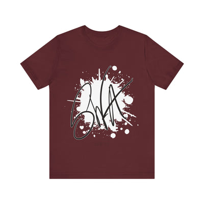 SWA Signature Splash Tee folded display in orange