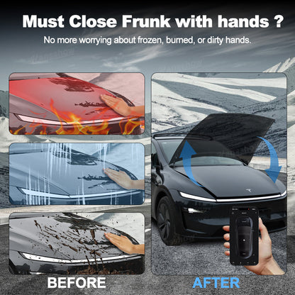 Model Y Juniper Power Frunk Kit showcasing hands-free operation