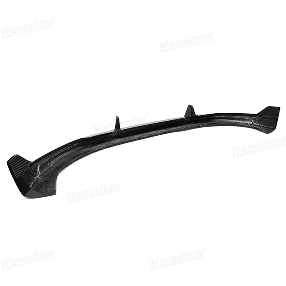 Model Y Juniper Front Lip Spoiler close-up of carbon fiber texture