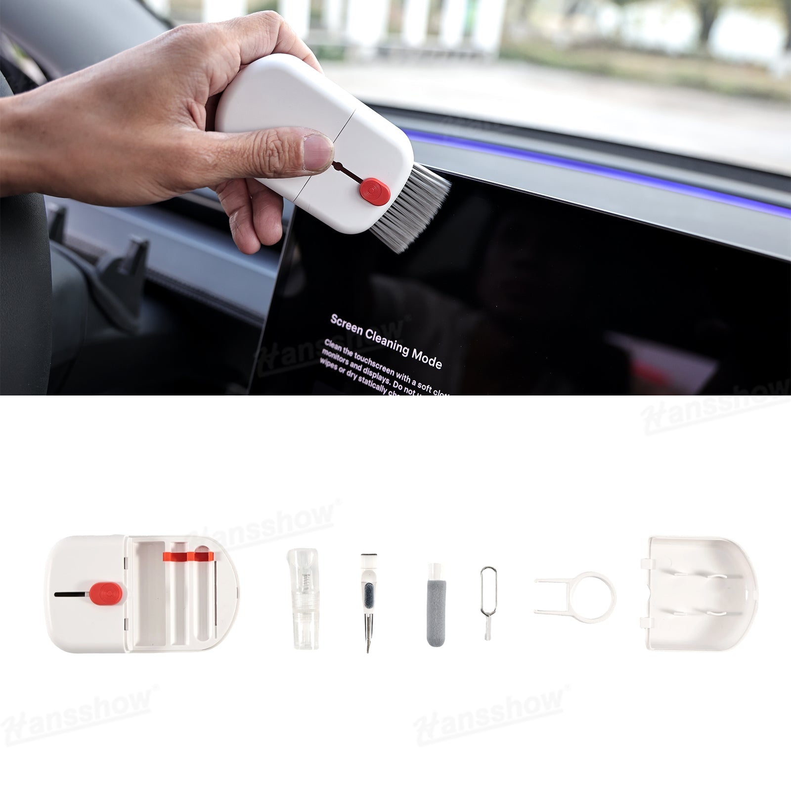 Screen Cleaner for Tesla Center Screen with Built-in Cleaning Solution - Hero view