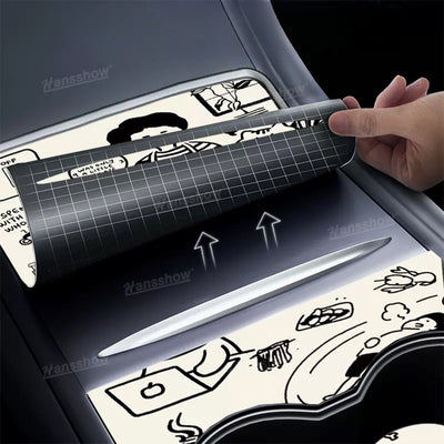 Model Y/3 Upgarde Center Console Wrap Cover - Front view