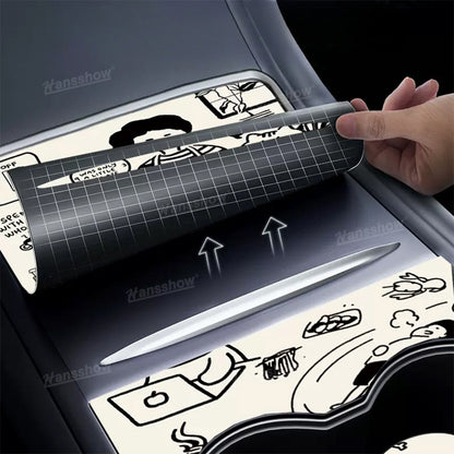 Model Y/3 Upgarde Center Console Wrap Cover - Front view