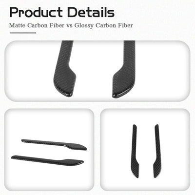 Tesla Real Carbon Fiber Door Handle Cover for Model 3 & Y 2017+ - Installed view