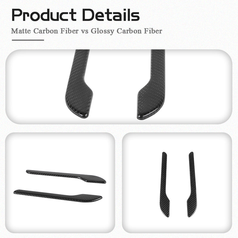 Tesla Real Carbon Fiber Door Handle Cover for Model 3 & Y 2017+