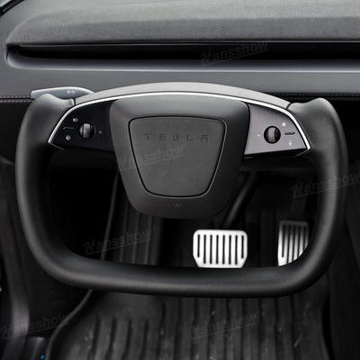 Model Y Yoke Steering Wheel Nappa steering wheel view
