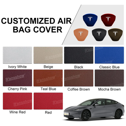 Tesla Model Y/3 Airbag Replacement Cover Custom logo options