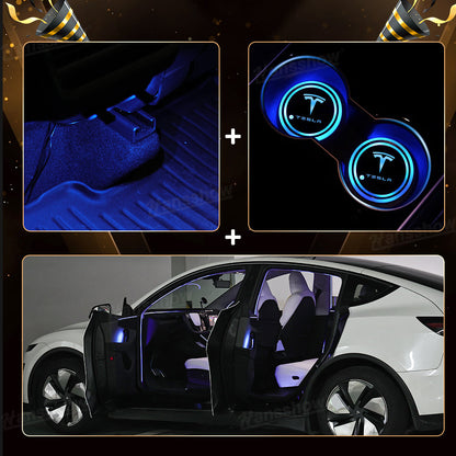 Model Y Juniper Interior Ambient Lighting Kit RGB front view