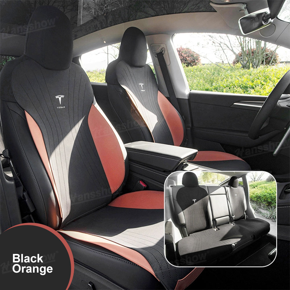 Alcantara Seat Cushion for Tesla Model Y & Model 3 half-coverage fit