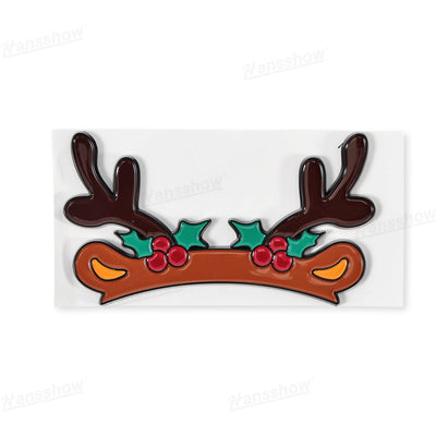 3D Christmas Decorations Waterproof Sticker for Tesla installation view