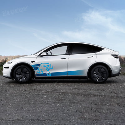 Model Y Juniper Vinyl Wrap Body Decal Kit with Eagle Head Style - front view