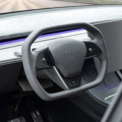 Cyber Steering Wheel for Model Y / 3 Inspired by Cybertruck Style - Sporty design details
