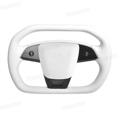 Cybertruck Style Steering Wheel for Tesla Model Y interior view