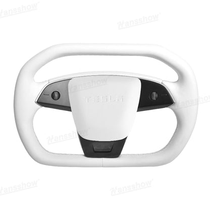 Cybertruck Style Steering Wheel for Tesla Model Y interior view