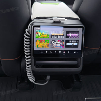 100W Fast Charging Retractable Cable with Cyber-Inspired Design & Magnetic - On dashboard