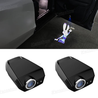 Door Projector Lights for Tesla Zootopia - Front view