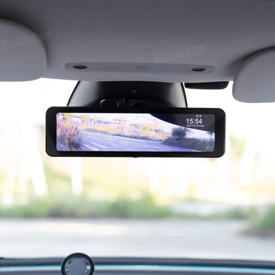 Model Y Juniper Rearview Mirror 10 Inch Dash Cam dashboard view
