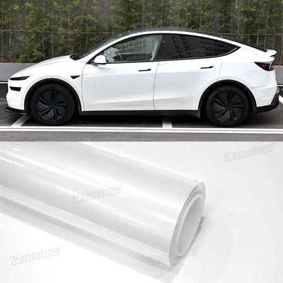 Model Y White PPF Full Body Protector glossy finish