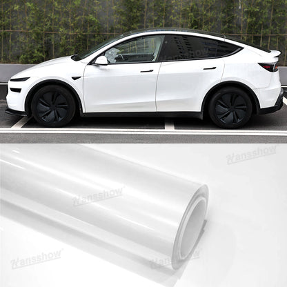 Model Y White PPF Full Body Protector glossy finish