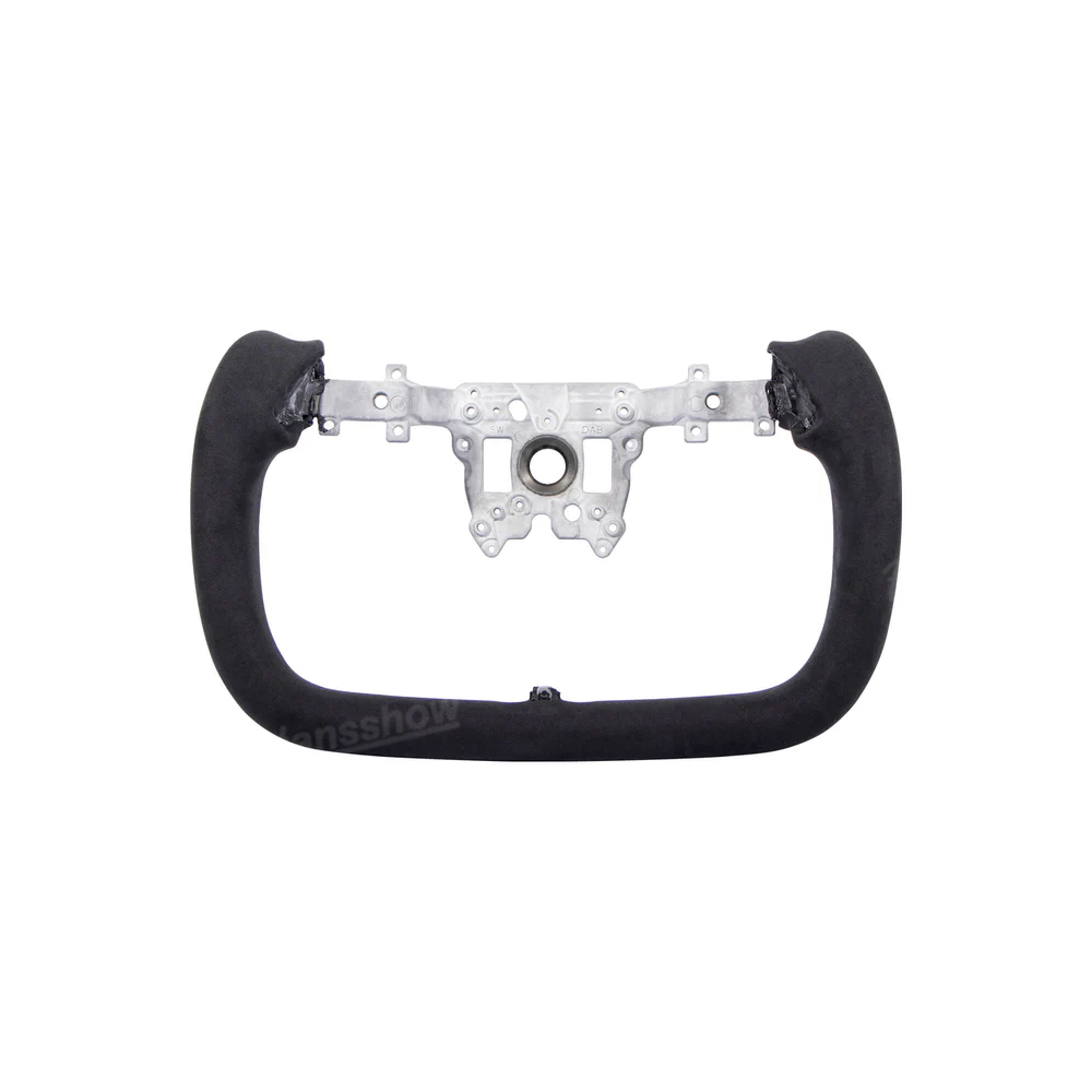 Model Y Juniper Yoke Steering Wheel Alcantara / Nappa Leather Driving Wheel - sleek profile