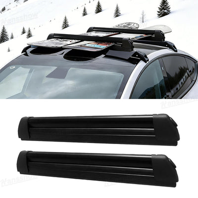 Model Y/Y Juniper Ski Rack front view with anti-theft lock