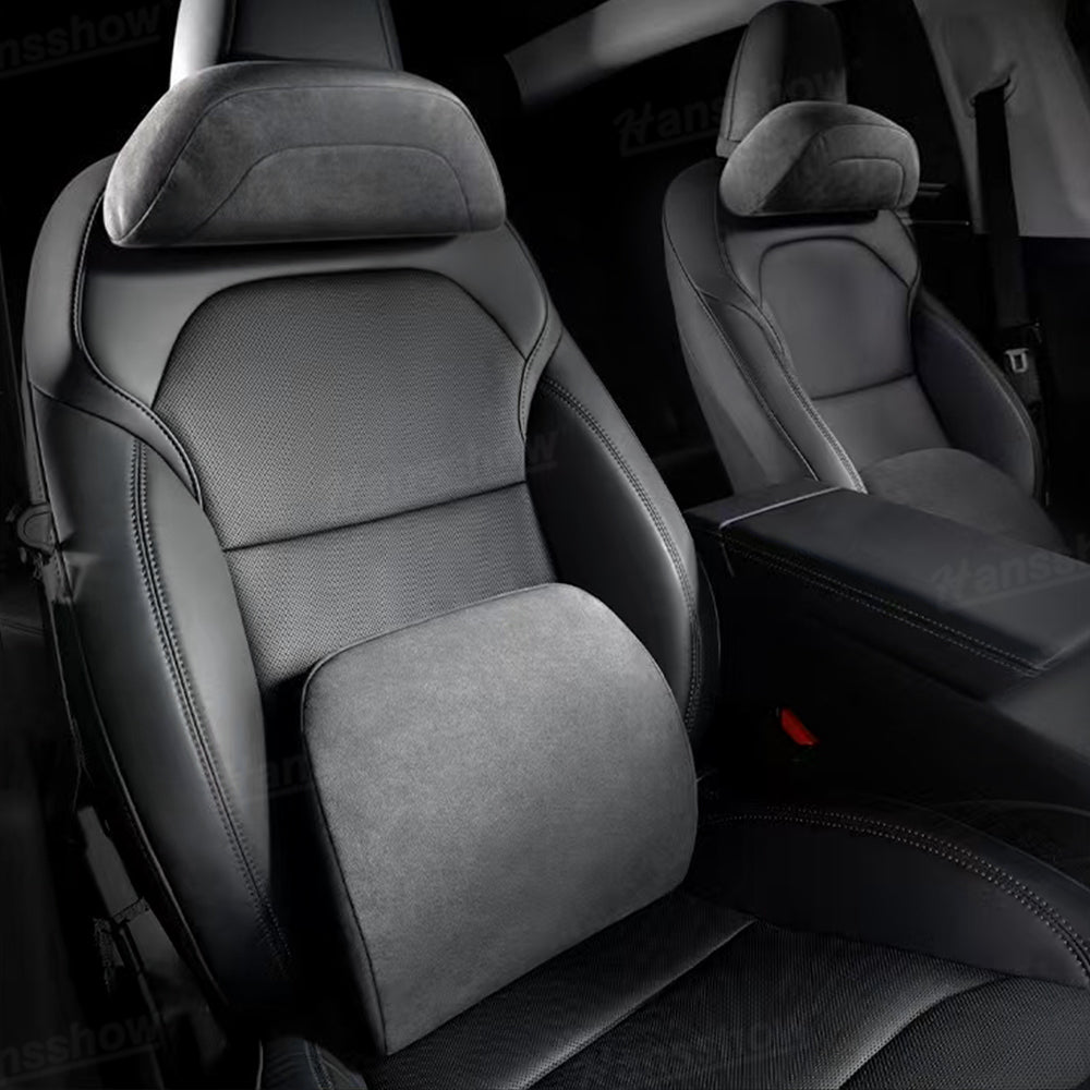 Headrest & Lumbar Support Pillow for Tesla Model Y front view