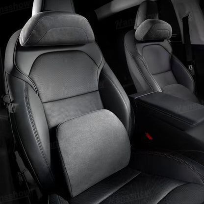 Headrest & Lumbar Support Pillow for Tesla Model Y front view