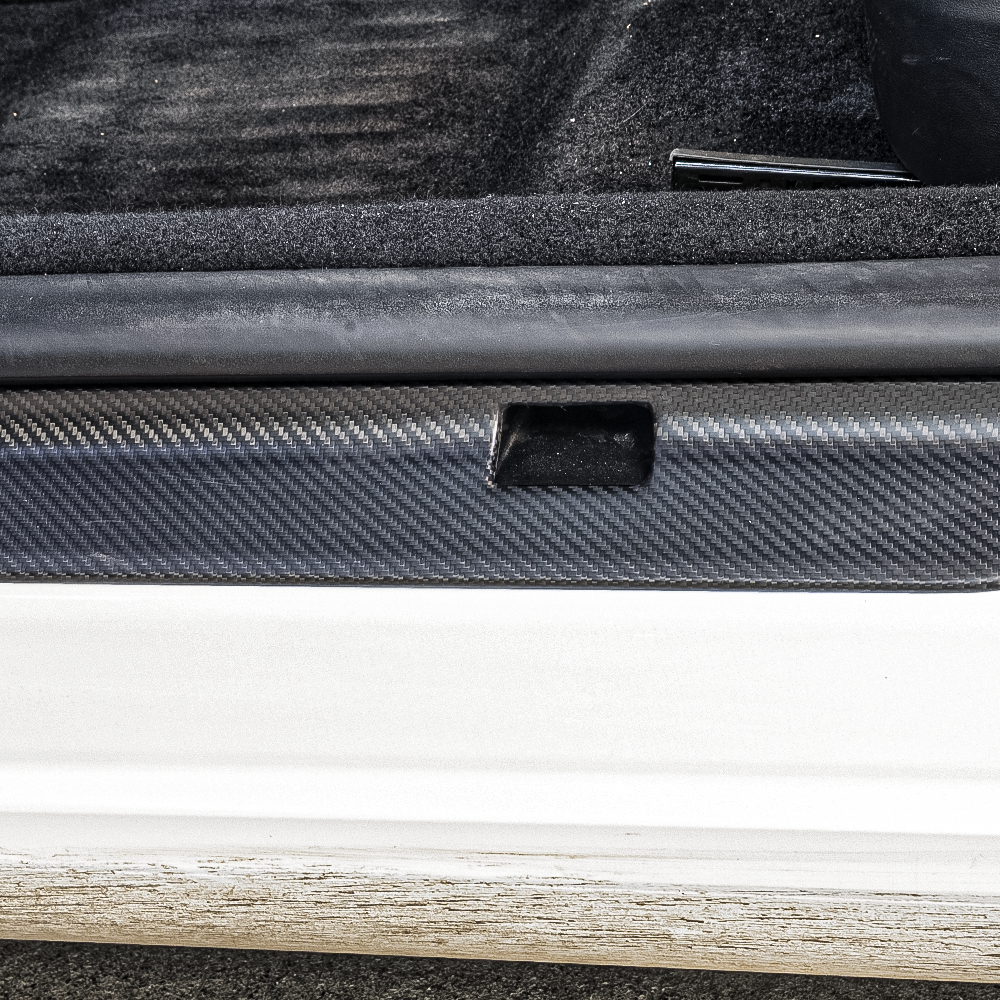 Tesla Model 3 Highland Real Carbon Fiber Door Sill Covers luxury finish