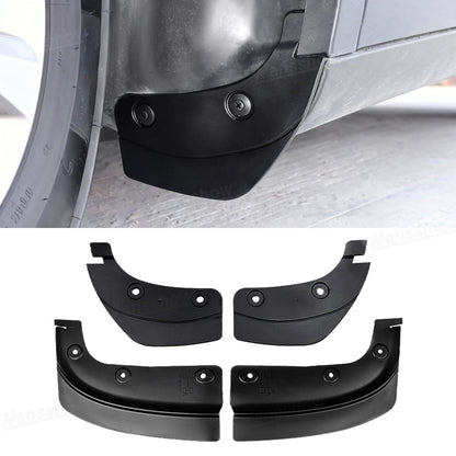Model Y Juniper Mud Flaps Hidden Splash Guard front view