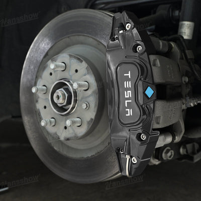 Model Y Juniper Wheel Brake Caliper Cover Set with Tesla Logo - Lightweight aluminum