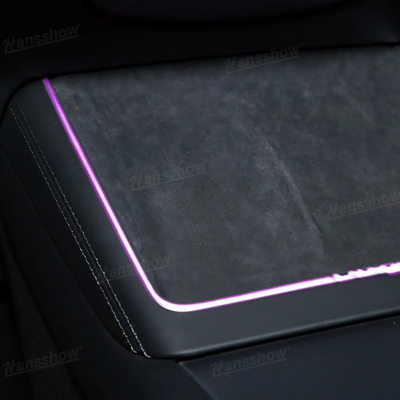 Model Y Juniper Ambient Lighting showing energy-efficient LEDs
