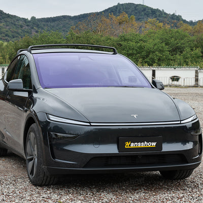 Model Y Juniper Front Windshield PPF UV & Heat Protection Film - front view