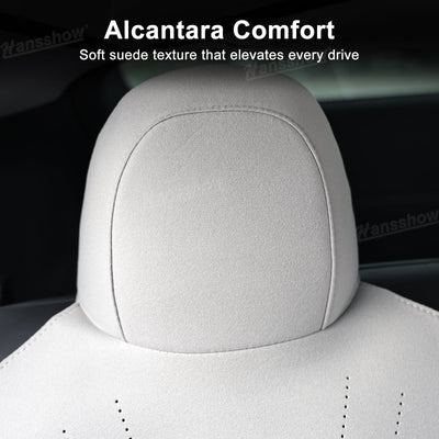 Alcantara Seat Cushion for Tesla Model Y & Model 3 driving position