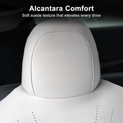Alcantara Seat Cushion for Tesla Model Y & Model 3 driving position