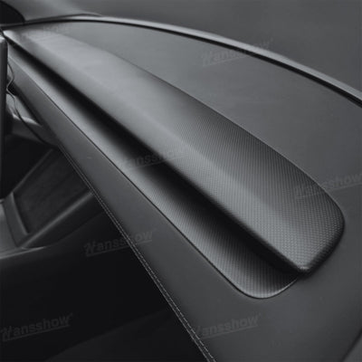 Model Y Juniper Real Carbon Fiber Cover Interior Set side angle