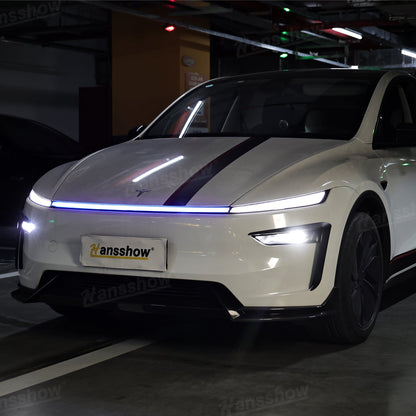 Model Y Juniper RGB Daytime Running Lights installed on vehicle