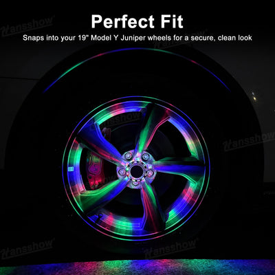 Model Y Juniper Wheel Hub Lights remote control